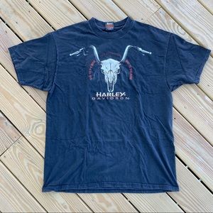 Mens Harley Davidson Vintage 1997 Bad to the Bone T-Shirt S/S Black Size L
